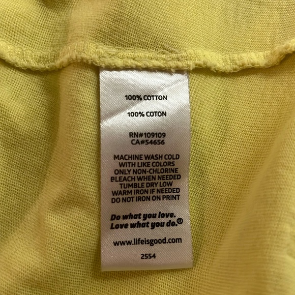 LIFE IS GOOD Women’s Short Sleeve Relaxed “MY HAPPY PLACE” Crusher Tee - Picture 6 of 6